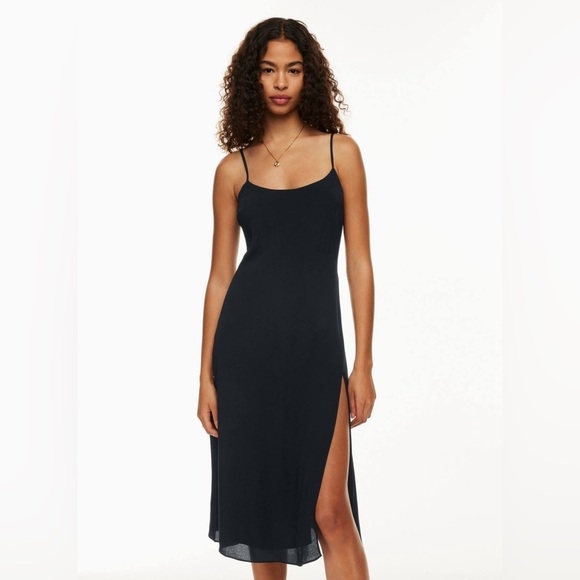 NWT Wilfred Artizia Affogato Vin Gris Pale Pink Gray Midi Slip Dress Size 6 - Picture 4 of 12